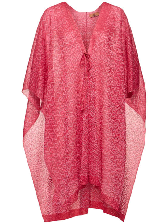 Missoni: Zig zag self-tie poncho - women_0 | Luisa Via Roma