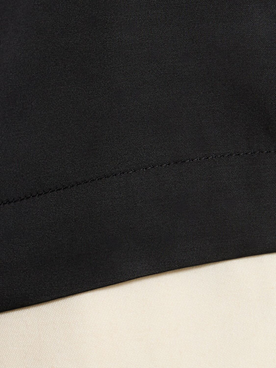 Rick Owens: Fog washed charmeuse boxer shorts - Black - women_3 | Luisa Via Roma