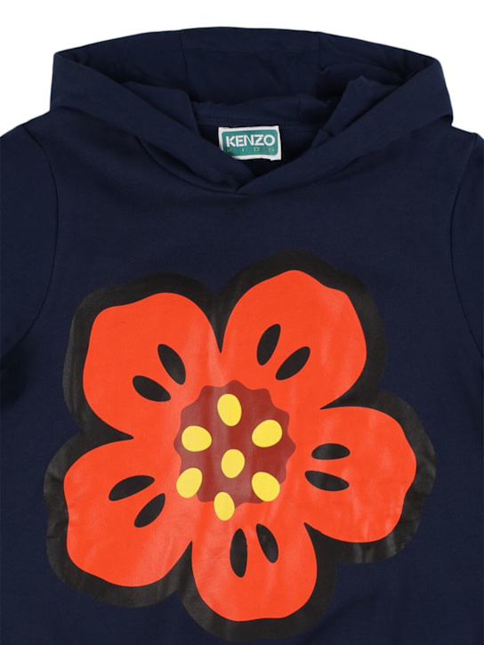 Kenzo Kids: コットンフーデッドスウェットシャツ - kids-boys_1 | Luisa Via Roma