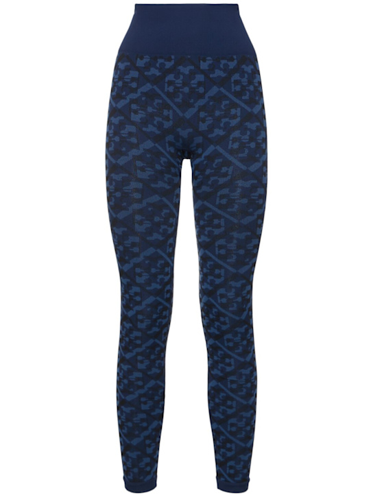 Logo jacquard seamless leggings - Thumbnail 1