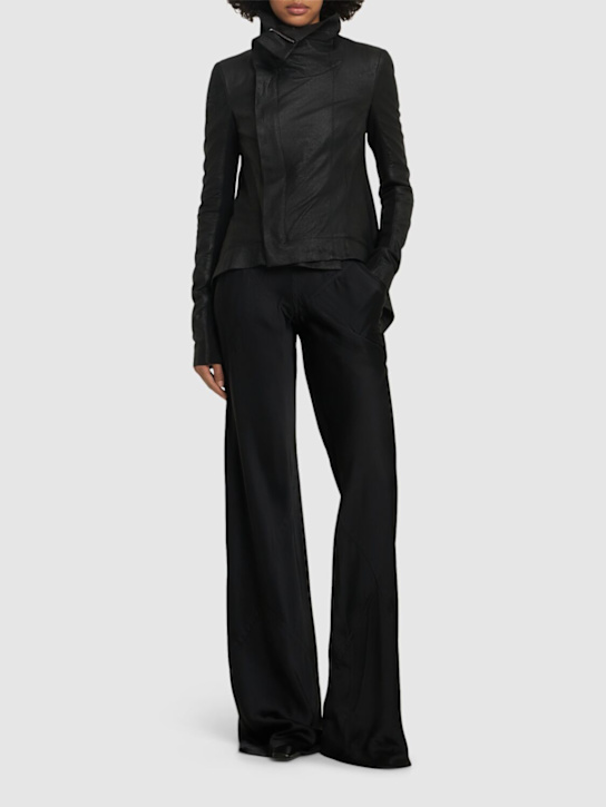 Rick Owens: Naska Blister レザー バイカージャケット - women_1 | Luisa Via Roma