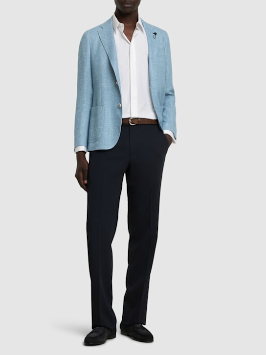 Lardini: Camicia in cotone - Bianco - men_1 | Luisa Via Roma