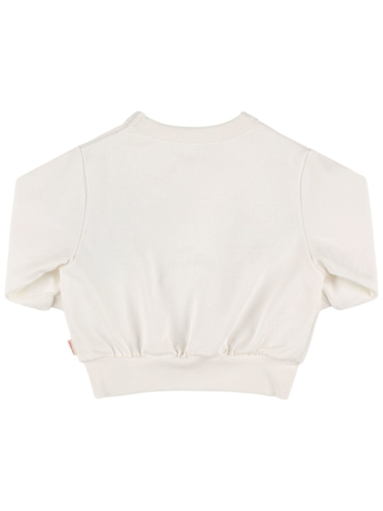 Tiny Cottons: Printed cotton sweatshirt - White - kids-boys_2 | Luisa Via Roma