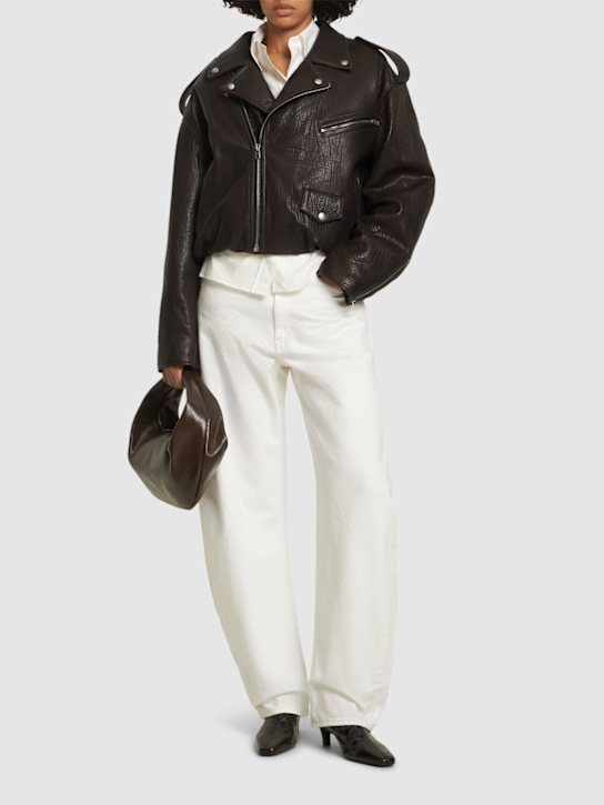 Frame: The Bubble high rise wide jeans - women_1 | Luisa Via Roma