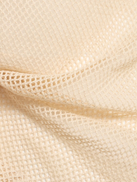 Harago: Crochet cotton tank top - Beige - men_3 | Luisa Via Roma