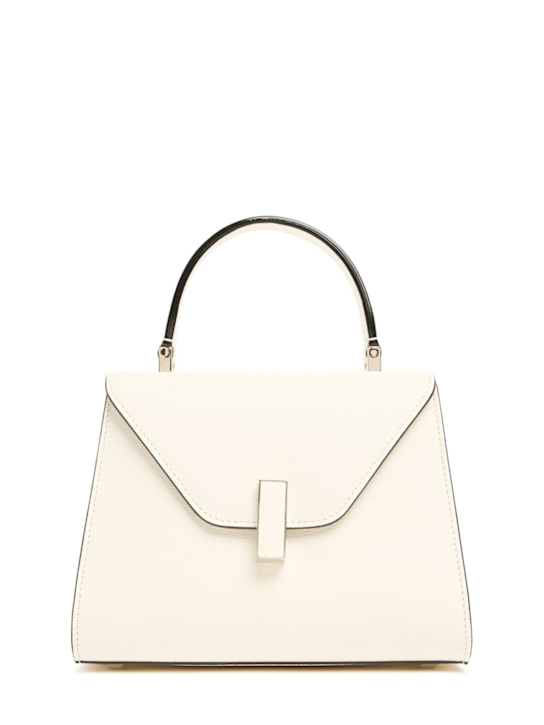 Valextra: Mini Iside grained leather bag - Pergamena - women_0 | Luisa Via Roma