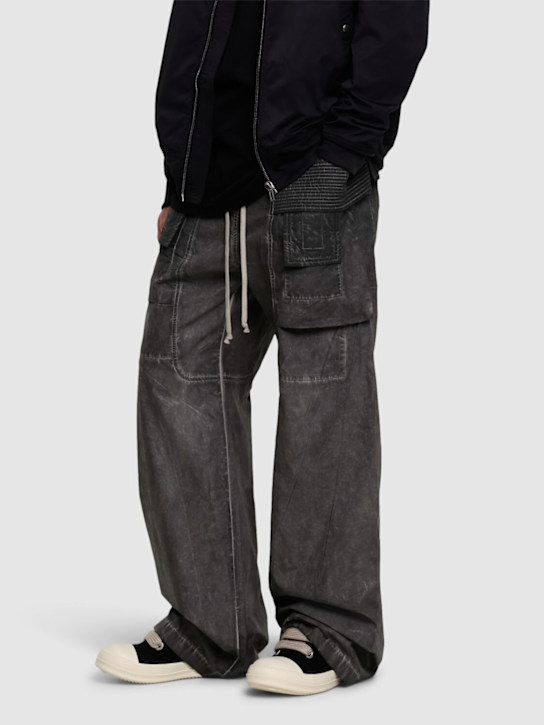 Rick Owens DRKSHDW: Jumbo lace puffer low sneakers - men_1 | Luisa Via Roma