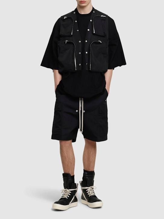 Rick Owens: Cargo vest - Black - men_1 | Luisa Via Roma