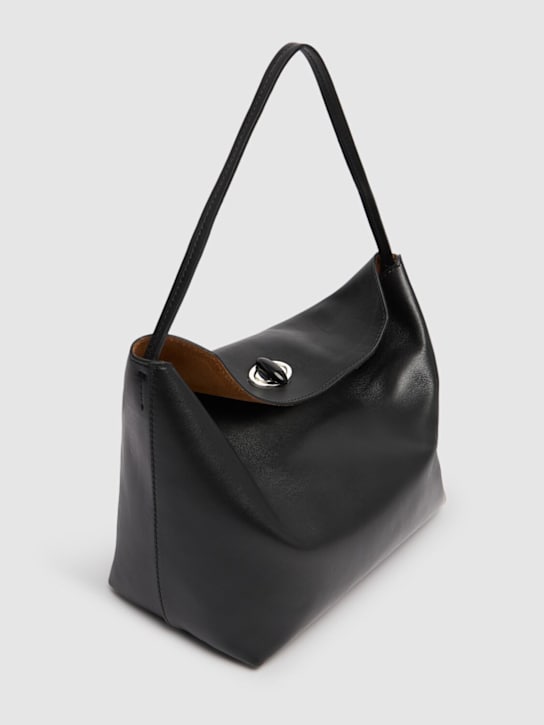 Christopher Esber: Turnlock leather shoulder bag - Black - women_2 | Luisa Via Roma