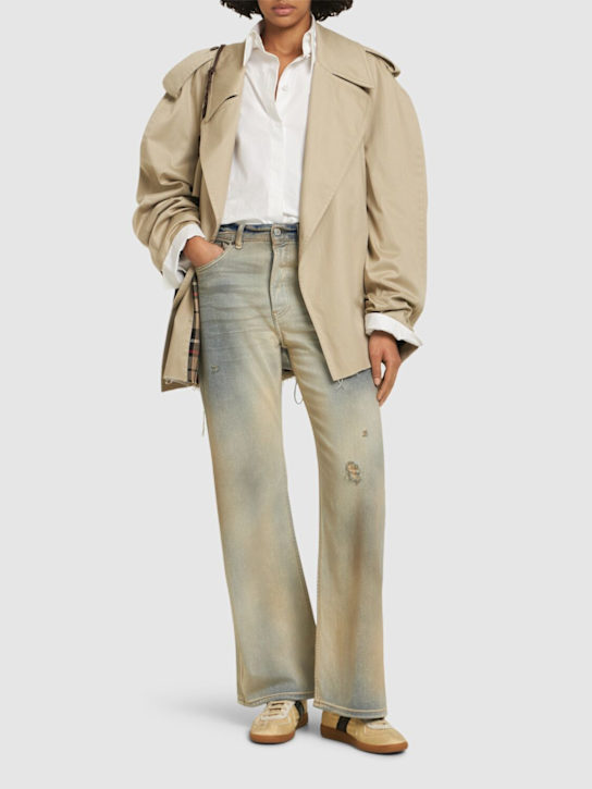 Acne Studios: Carver midrise loose fit jeans - women_1 | Luisa Via Roma