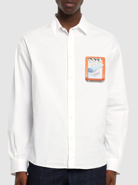 Jacquemus: La chemise simon cotton shirt - Boite Sardines - men_2 | Luisa Via Roma