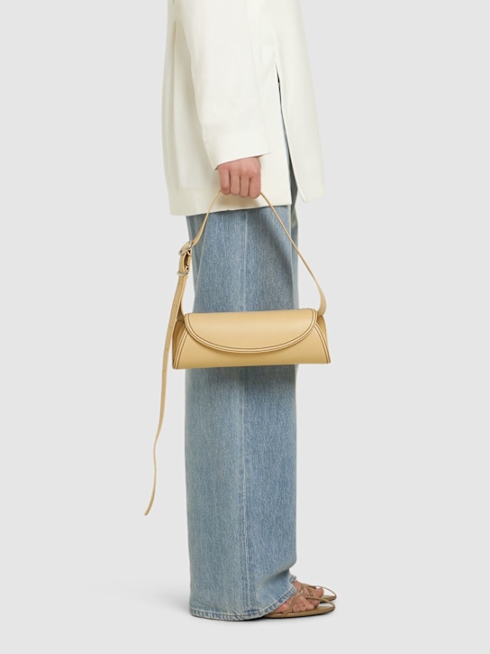 Jil Sander: Small Cannolo palmellato leather bag - women_1 | Luisa Via Roma