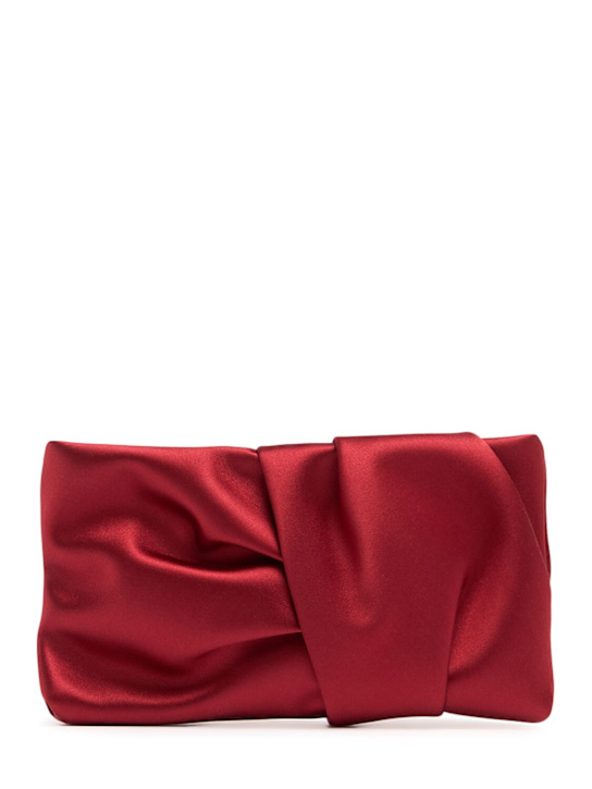 Jimmy Choo: Bonny satin clutch - women_0 | Luisa Via Roma