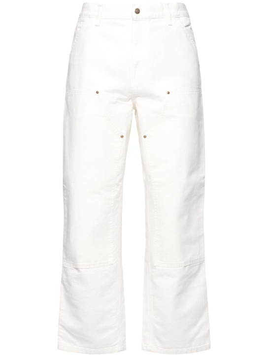 Carhartt WIP: L32 Double knee organic cotton jeans - Wax Rinsed - men_0 | Luisa Via Roma
