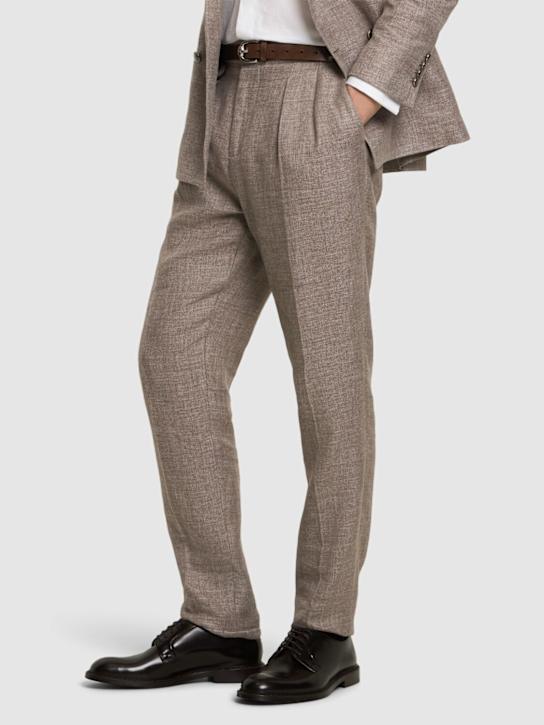 Doucal's: Derby leather lace-up shoes - men_1 | Luisa Via Roma