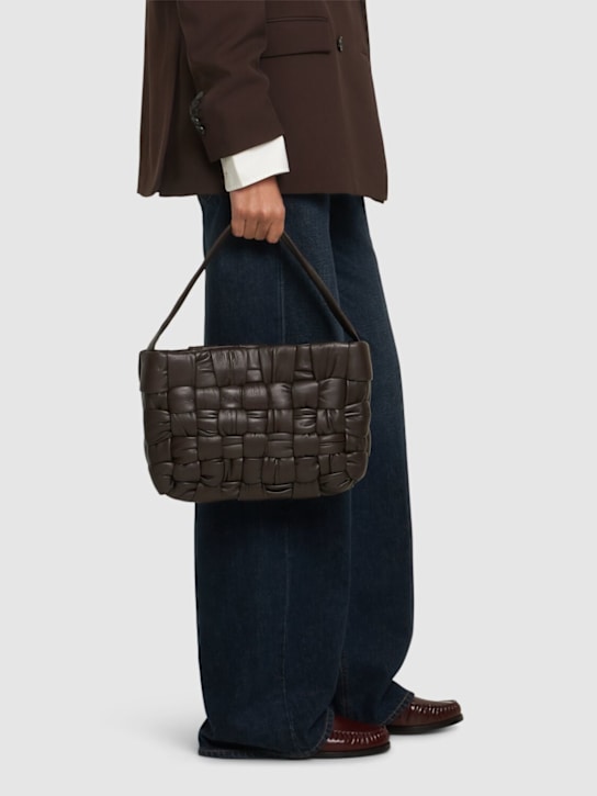 St. Agni: Mini textured woven tote bag - women_1 | Luisa Via Roma