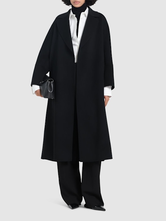 'S Max Mara: Elisa wool belted long coat - women_1 | Luisa Via Roma