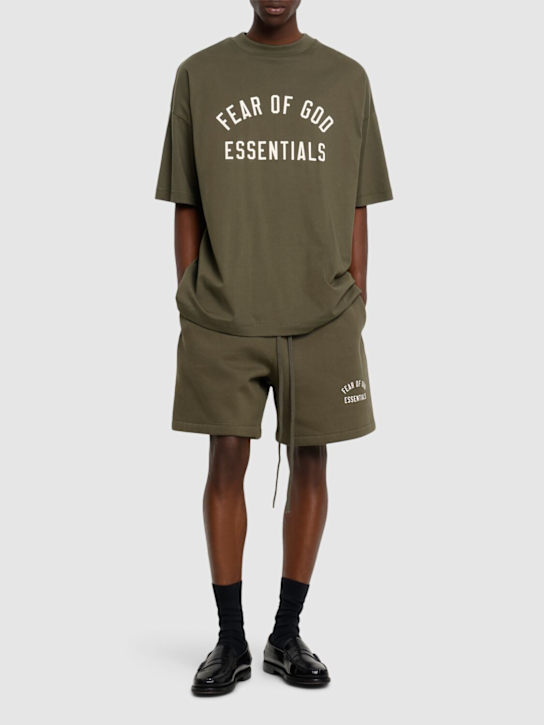 Fear of God ESSENTIALS: Jersey crewneck t-shirt - men_1 | Luisa Via Roma