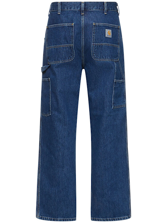 Carhartt WIP: Smith single knee denim jeans - Stone Washed - men_3 | Luisa Via Roma
