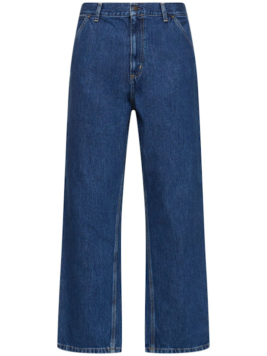 Carhartt WIP: Smith single knee denim jeans - Stone Washed - men_0 | Luisa Via Roma