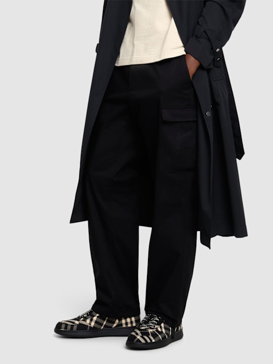 Burberry: Sneakers aus Baumwolle „Terrace Check“ - men_1 | Luisa Via Roma