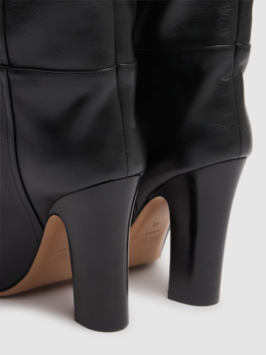 Paris Texas: 100mm Lavinia leather long boots - Black - women_3 | Luisa Via Roma