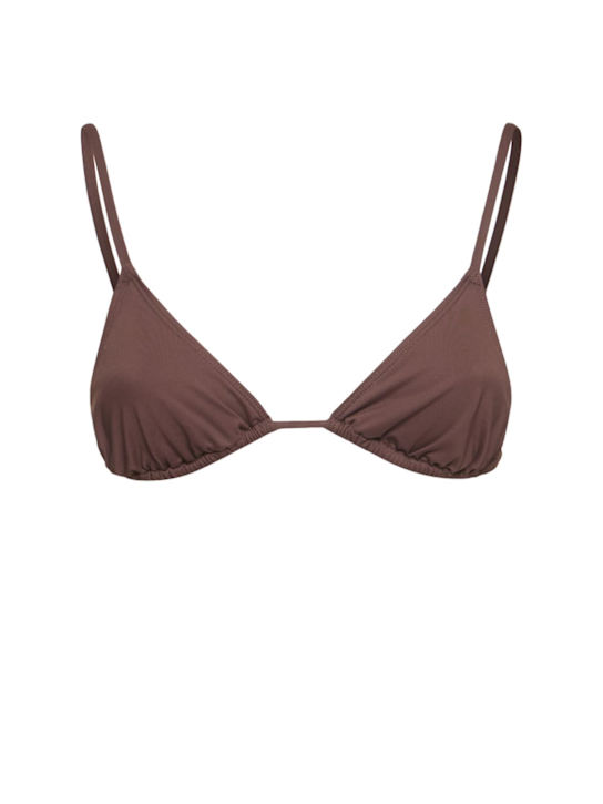St. Agni: Triangle bikini top - Brown - women_0 | Luisa Via Roma
