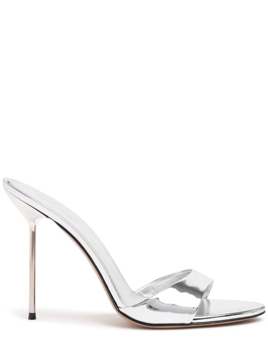 Paris Texas: 105mm Lidia mirror leather mules - women_0 | Luisa Via Roma