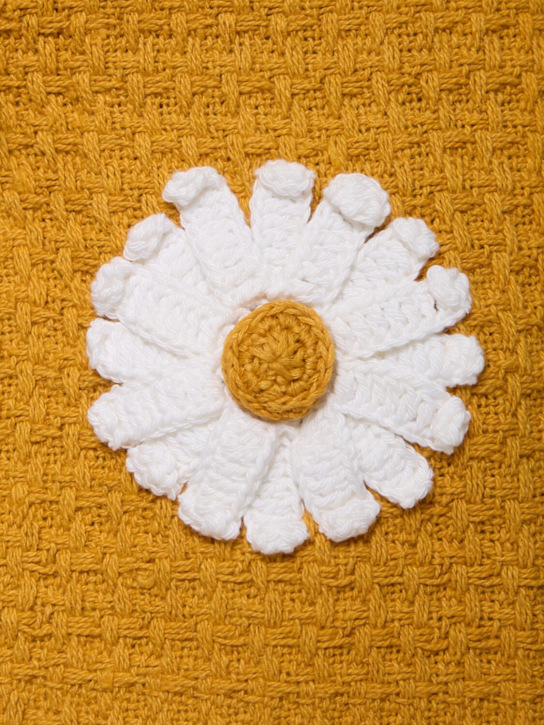 Harago: Daisy appliqué crochet shorts - White - men_4 | Luisa Via Roma