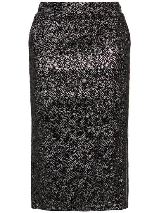 Giuseppe Di Morabito: Minirock aus Viskose mit Pailletten - Schwarz - women_0 | Luisa Via Roma