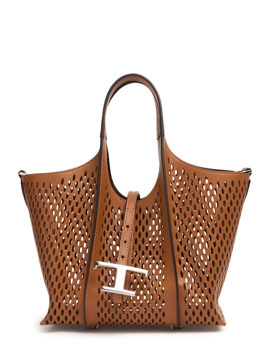 Tod's: Mini Fori laser leather top handle bag - women_0 | Luisa Via Roma