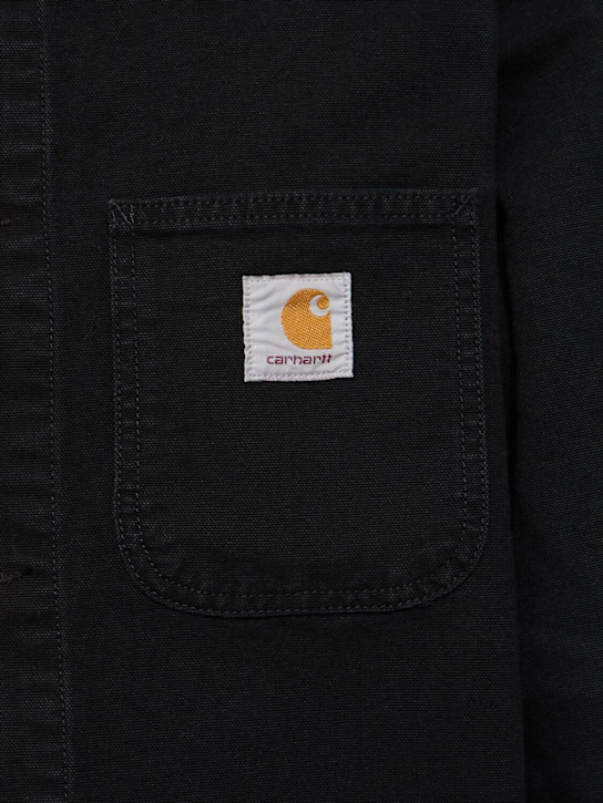 Carhartt WIP: Giacca Michigan in tela di cotone - Nero - men_4 | Luisa Via Roma