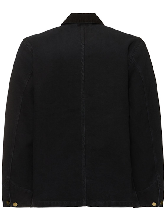 Carhartt WIP: Giacca Michigan in tela di cotone - Nero - men_3 | Luisa Via Roma