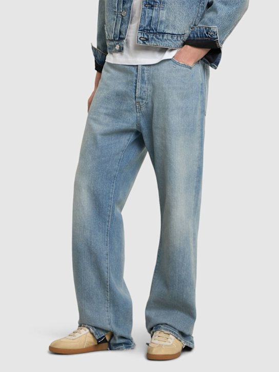 Maison Margiela: Replica low leather sneakers - men_1 | Luisa Via Roma