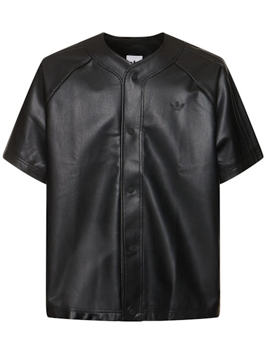 adidas Originals: Button-up baseball jersey - men_0 | Luisa Via Roma