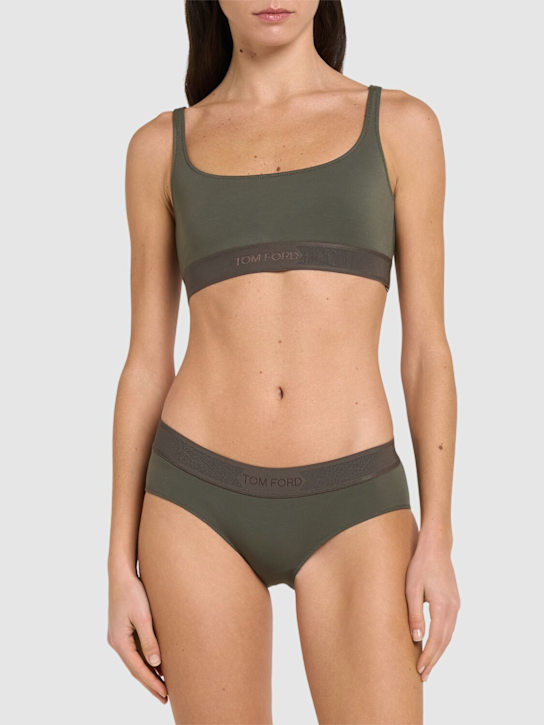 Tom Ford: 莫代尔文胸 - Military Green - women_1 | Luisa Via Roma