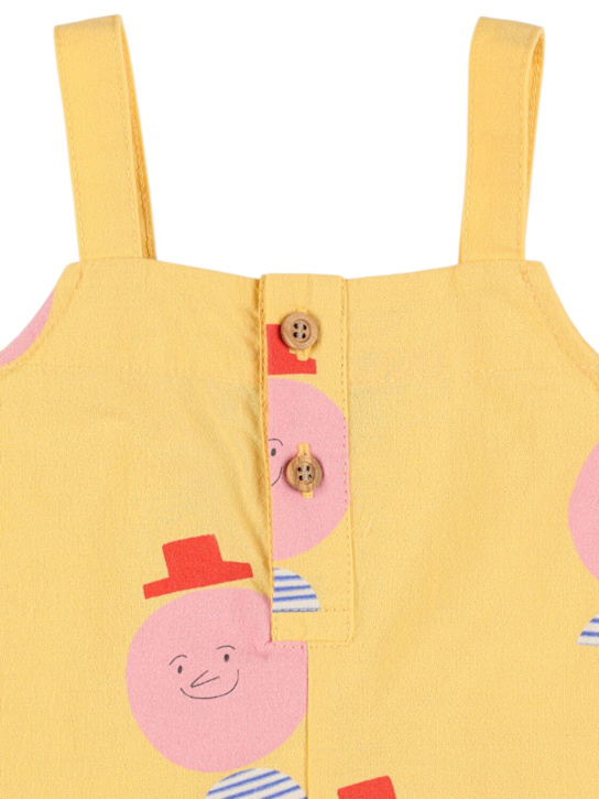 The Campamento: Salopette in cotone stampato - Giallo - kids-boys_1 | Luisa Via Roma