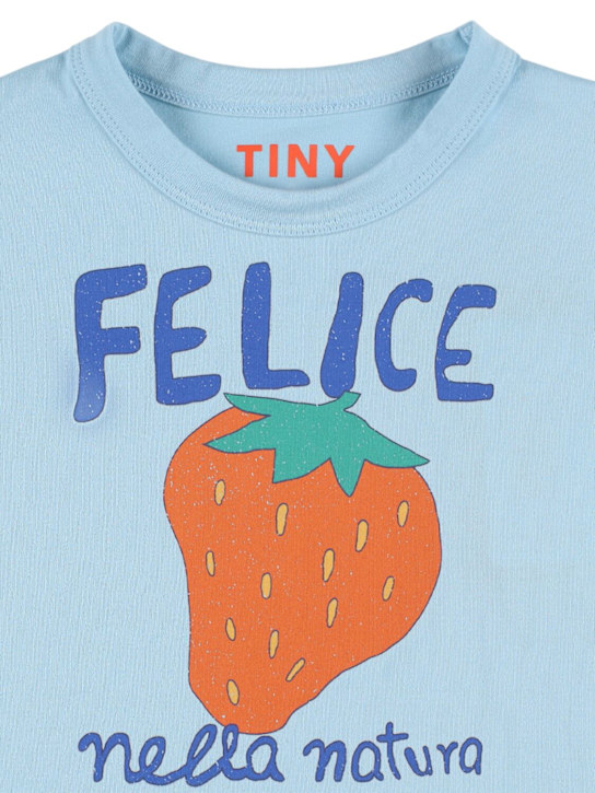 Tiny Cottons: T-shirt in jersey di cotone stampato - kids-girls_1 | Luisa Via Roma
