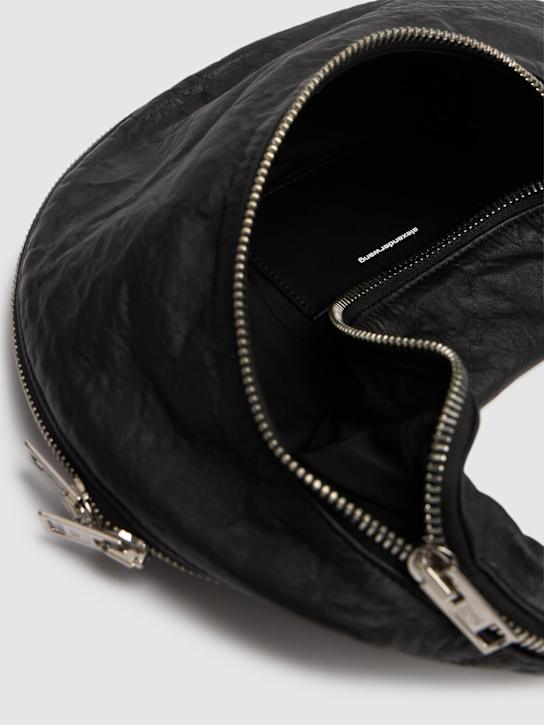 Alexander Wang: Twyst Memory leather top handle bag - Black - women_5 | Luisa Via Roma