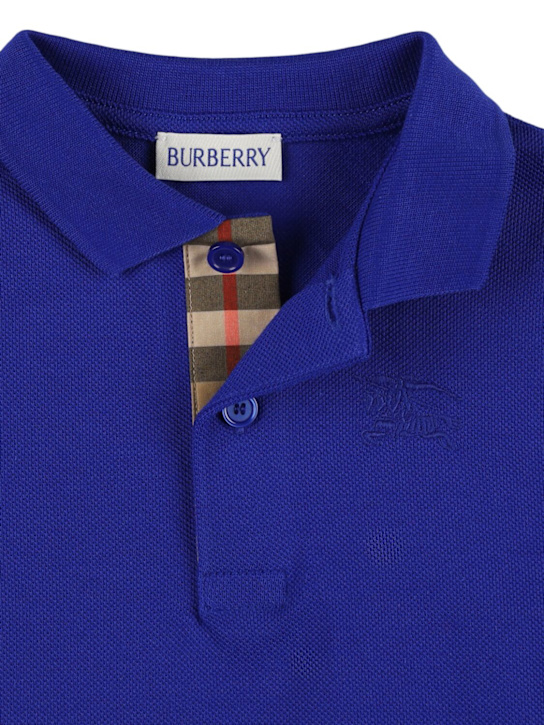 Burberry: Polo in cotone piqué - kids-boys_1 | Luisa Via Roma