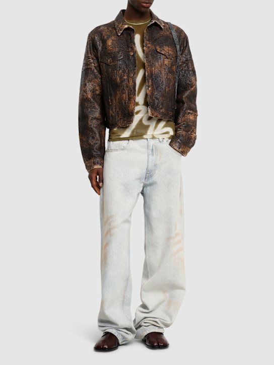 MM6 Maison Margiela: 5-pocket vintage denim jeans - men_1 | Luisa Via Roma