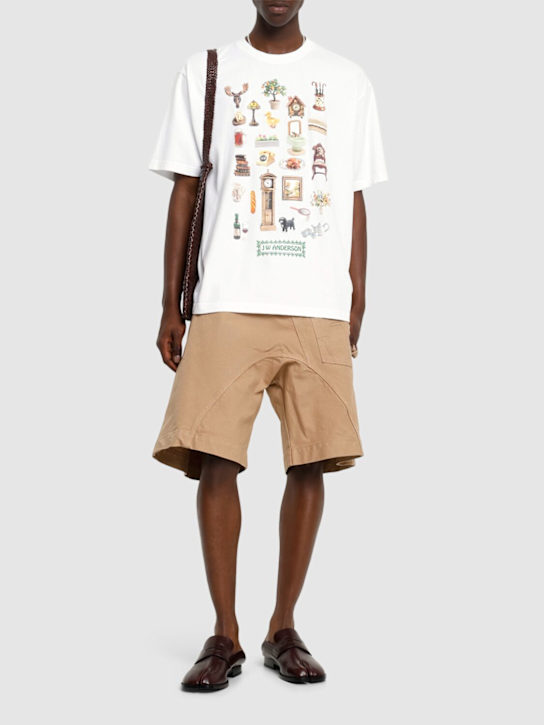JW Anderson: Diorama printed t-shirt - White - men_1 | Luisa Via Roma