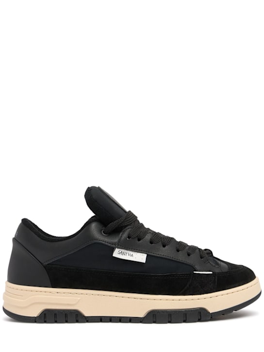 Santha: Santha Model 1 cut sneakers - Black - men_0 | Luisa Via Roma
