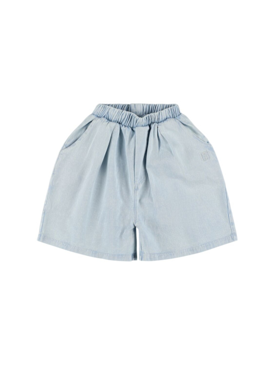 The Campamento: コットンデニムハーフパンツ - ライトブルー - kids-boys_0 | Luisa Via Roma