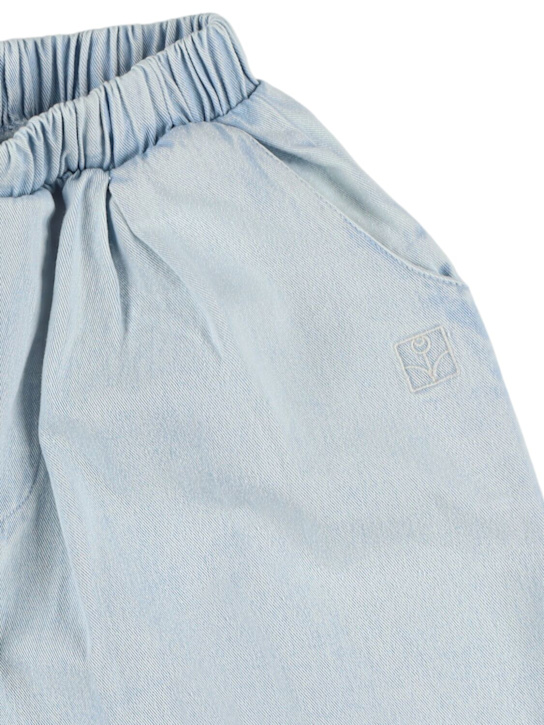 The Campamento: コットンデニムハーフパンツ - ライトブルー - kids-boys_1 | Luisa Via Roma