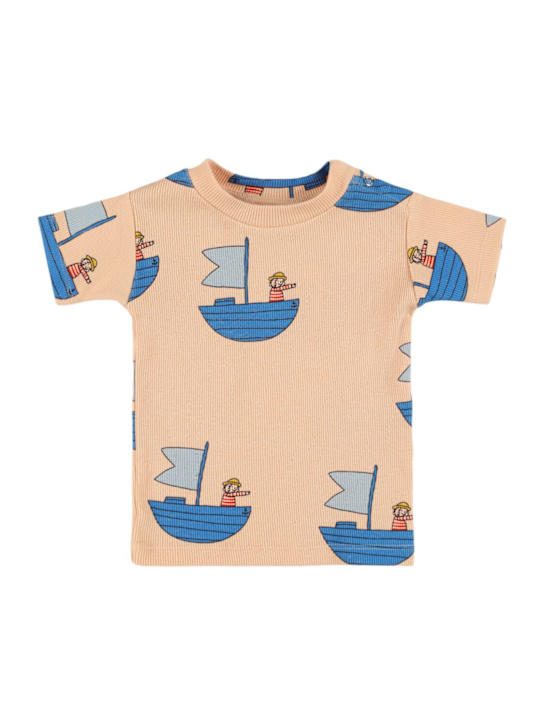 The Campamento: コットンジャージーTシャツ - ピンク - kids-boys_0 | Luisa Via Roma