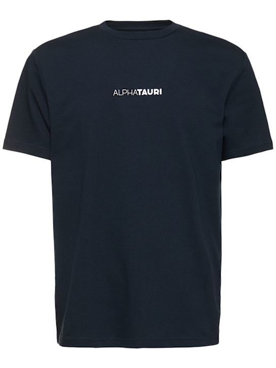 Alphatauri: Jotta short sleeve t-shirt - Marine Blue - men_0 | Luisa Via Roma