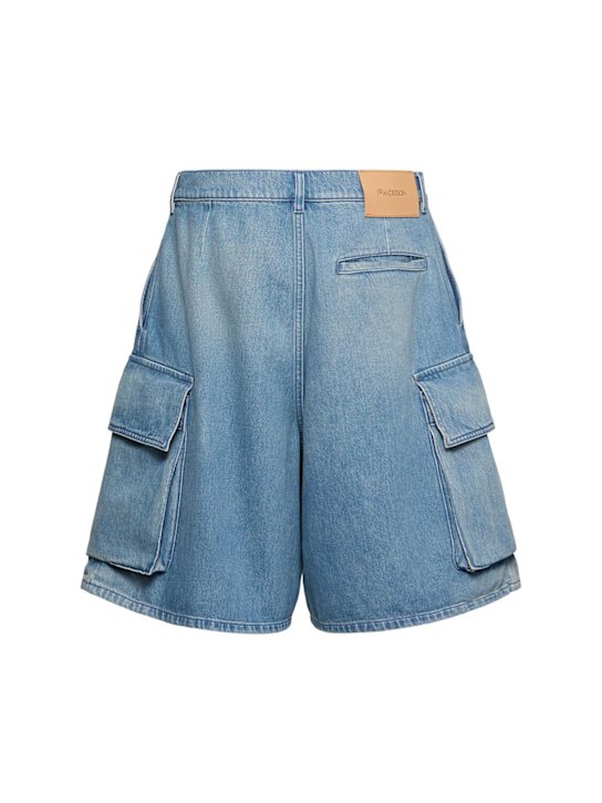 JW Anderson: Shorts cargo - Celeste - men_1 | Luisa Via Roma