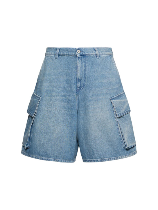 JW Anderson: Shorts cargo - Celeste - men_0 | Luisa Via Roma