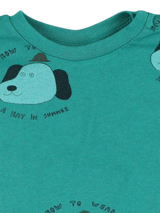 The Campamento: Barboteuse en jersey de coton imprimé - Vert - kids-boys_1 | Luisa Via Roma